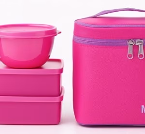 Set Compact - geanta magenta