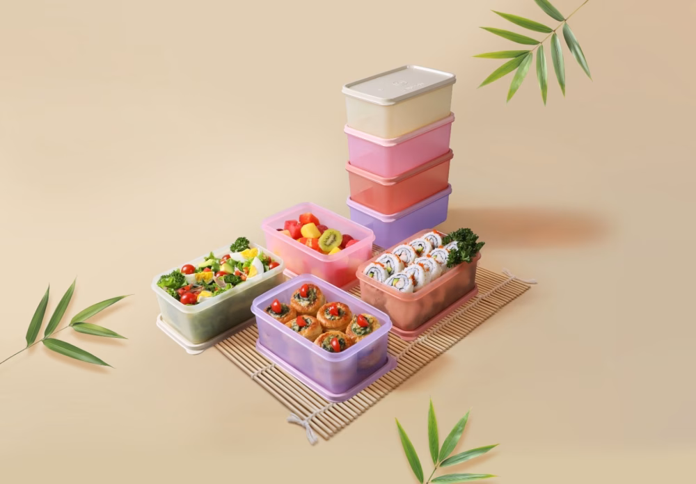 Set recipiente Scatolla 1l ( 4 buc)